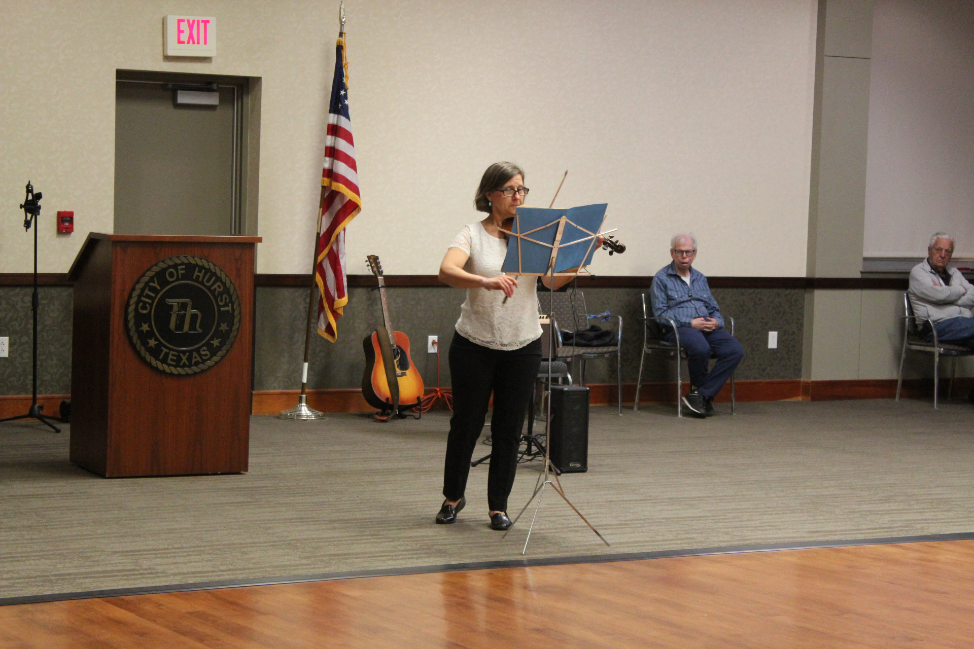 Lauri playing violin