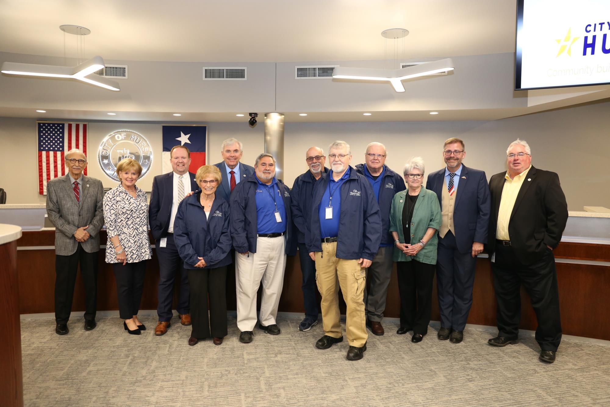 Volunteers in Action Blue Jacket recipients with City Council 2023